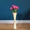Decorative Modern Bamboo Display Floor Vase Hourglass Shape, 27 Inch